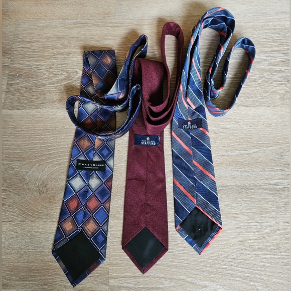 FALL/AUTUMN Themed Tie Collection - Stafford/Crazy Horse - 100% Silk - Picture 3 of 7